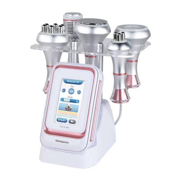 SQ176B Pro 5-in-1 80K cavitation machine with included attachments