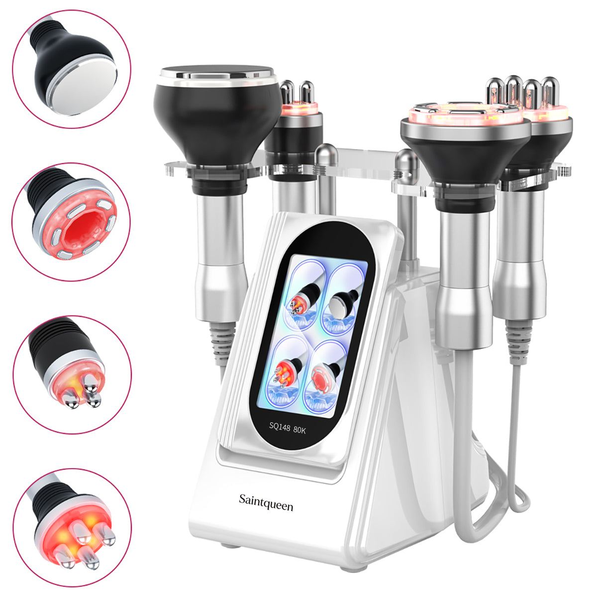 SQ148A Basic 4in1 80K 캐비테이션 복합 뷰티 기기 | RF · 흡입 마사지