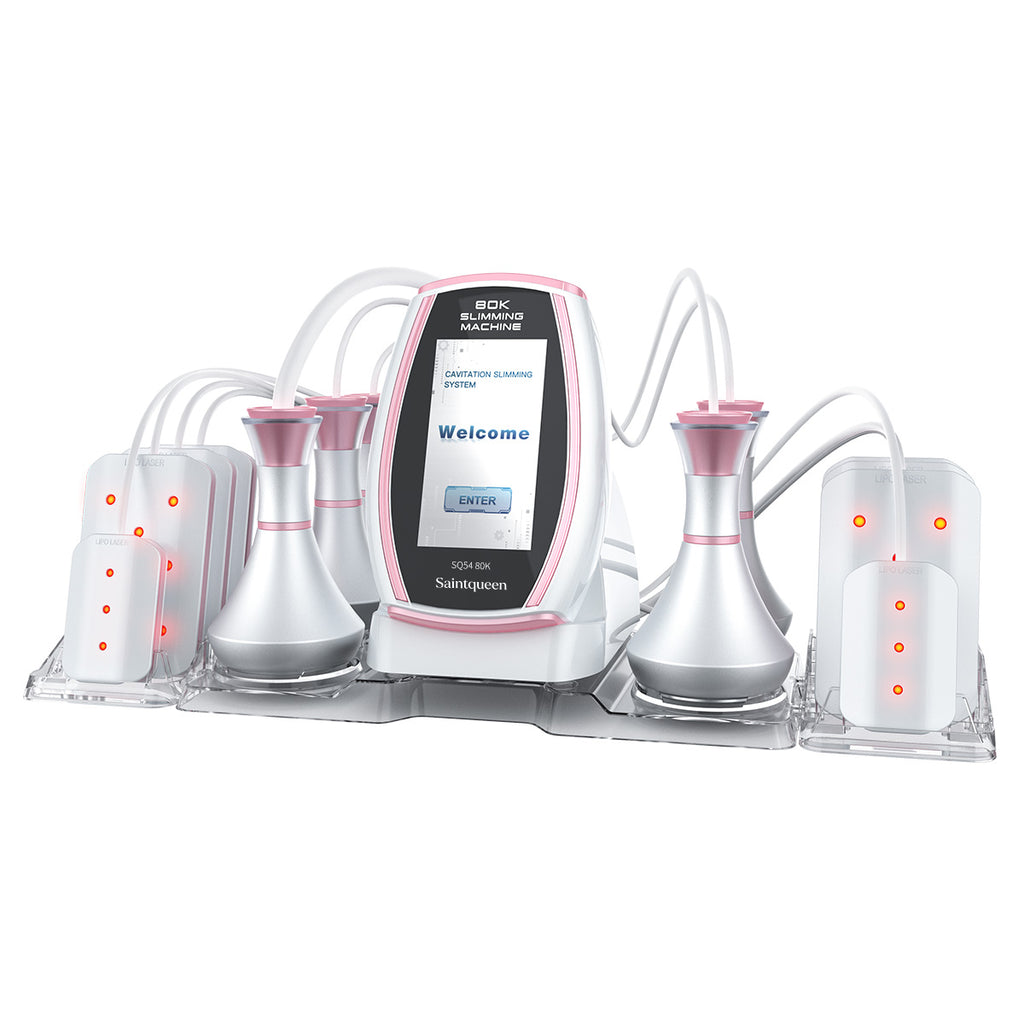 SQ54 Pro 6in1 80K 캐비테이션 복합 뷰티 기기 | RF · 흡입 마사지 · 레이저 패드