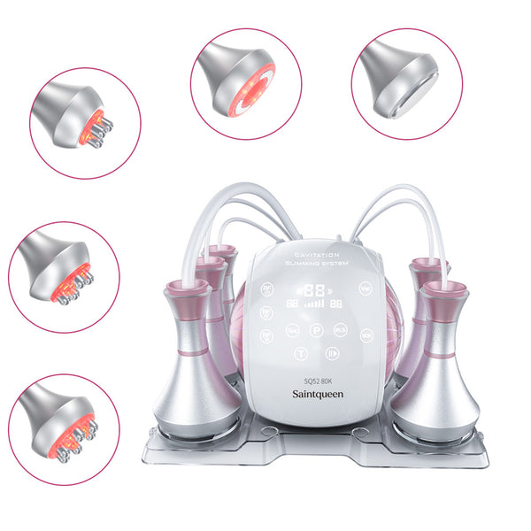 SQ52 Pro 5in1 80K 캐비테이션 복합 뷰티 기기 | RF · 흡입 마사지