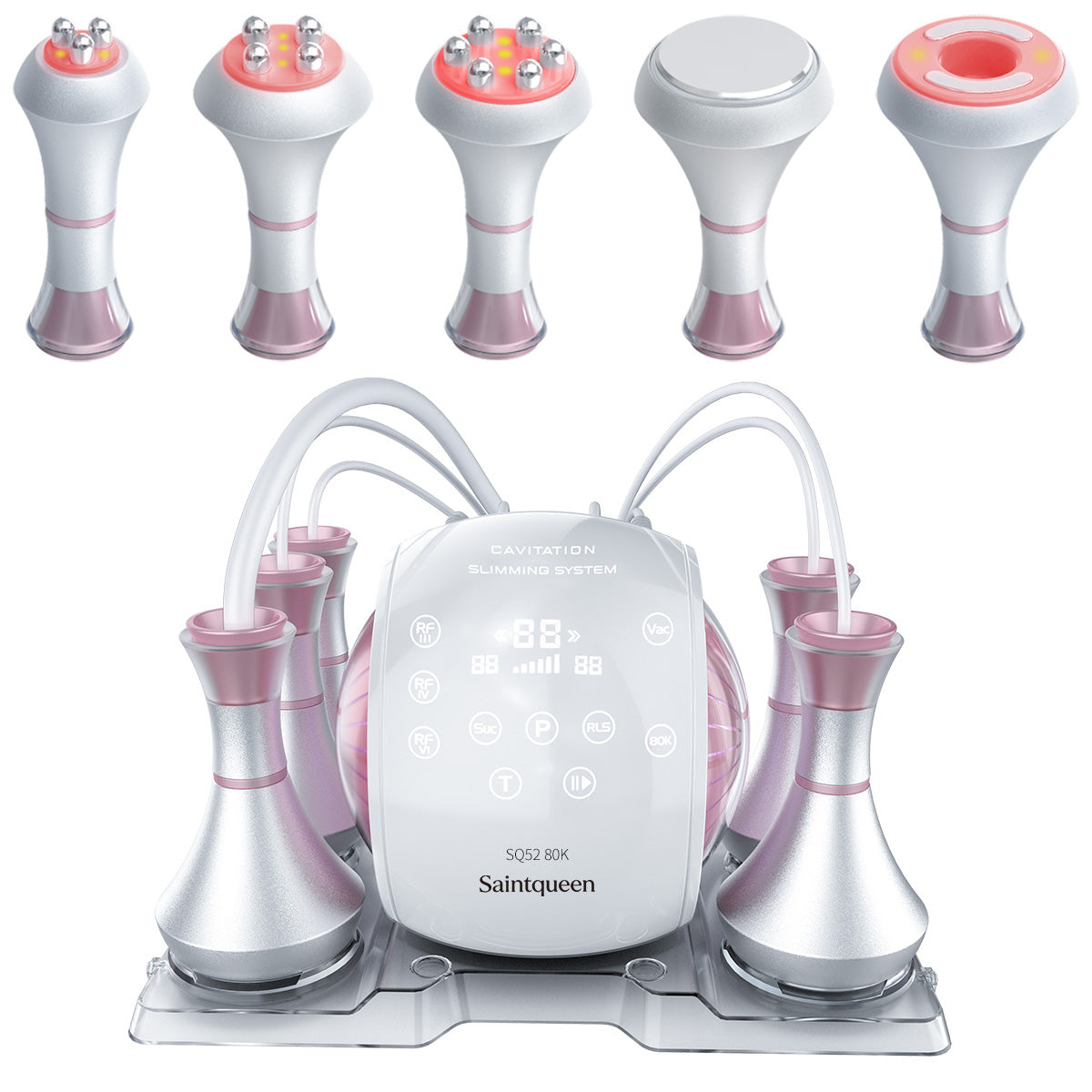 SQ52 Pro 5in1 80K 캐비테이션 복합 뷰티 기기 | RF · 흡입 마사지
