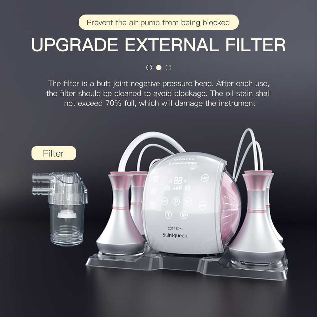 SQ52 Pro 5in1 80K 캐비테이션 복합 뷰티 기기 | RF · 흡입 마사지
