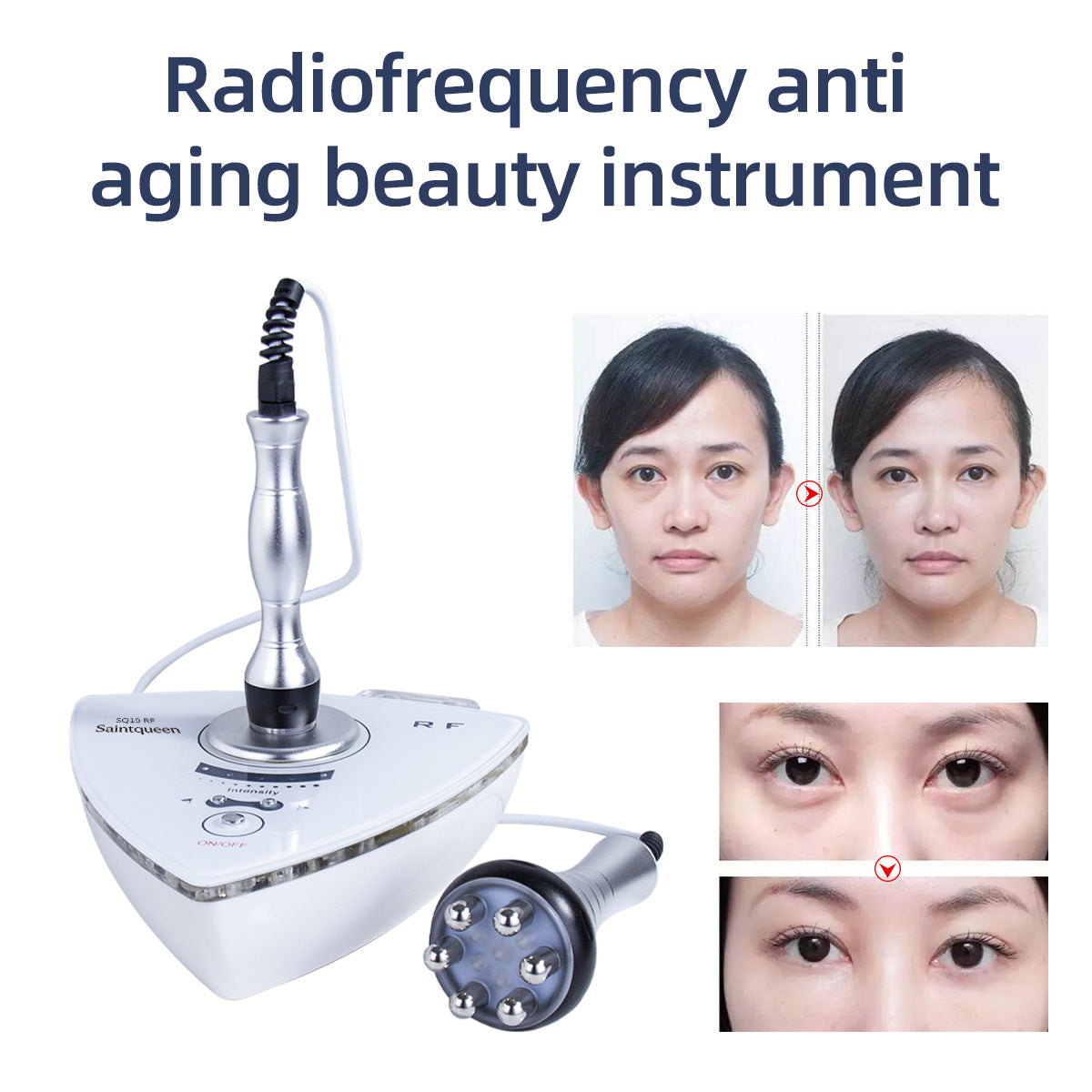 SQ19 얼굴·바디 RF 미용기기 | 헤드 2종·적색 LED 서브 이미지