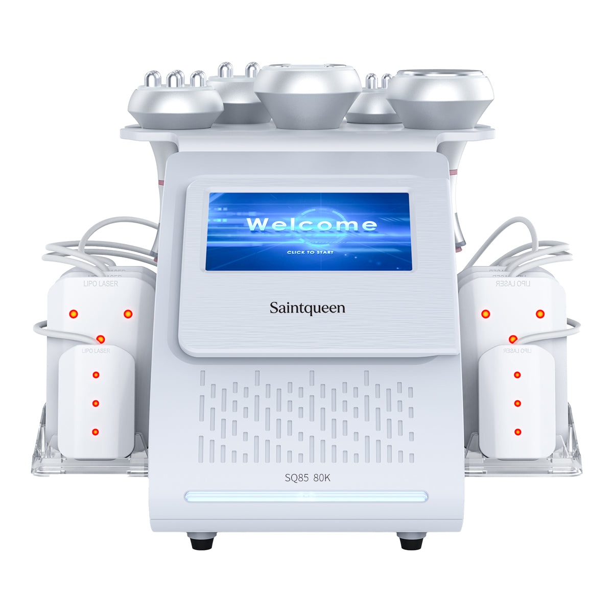 SQ85C Pro 6in1 80K 캐비테이션 복합 뷰티 기기 | RF · 흡입 마사지 · 레이저 패드