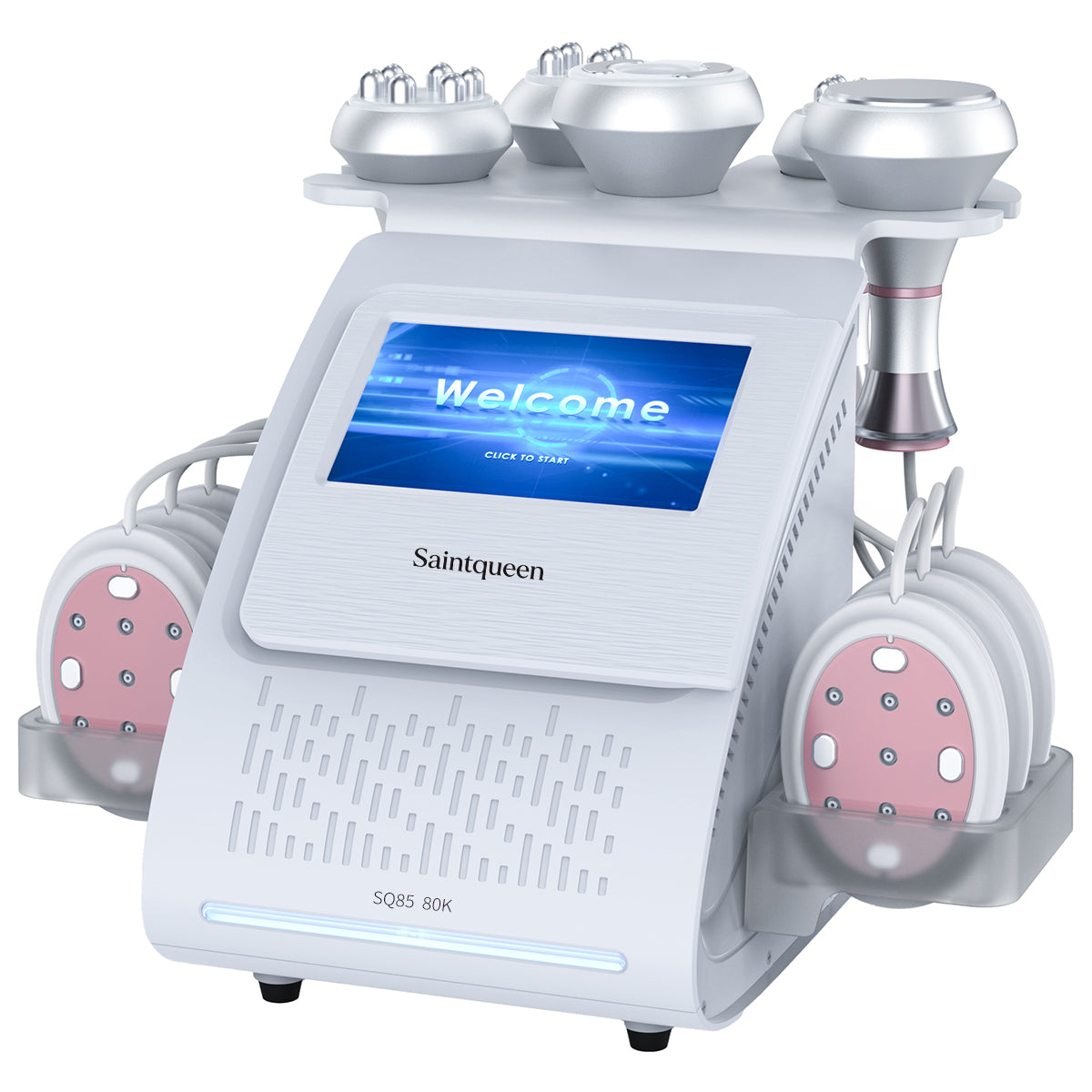 SQ85B Pro 6in1 80K 캐비테이션 복합 뷰티 기기 | RF · 흡입 마사지 · EMS · 레이저 패드 메인 이미지