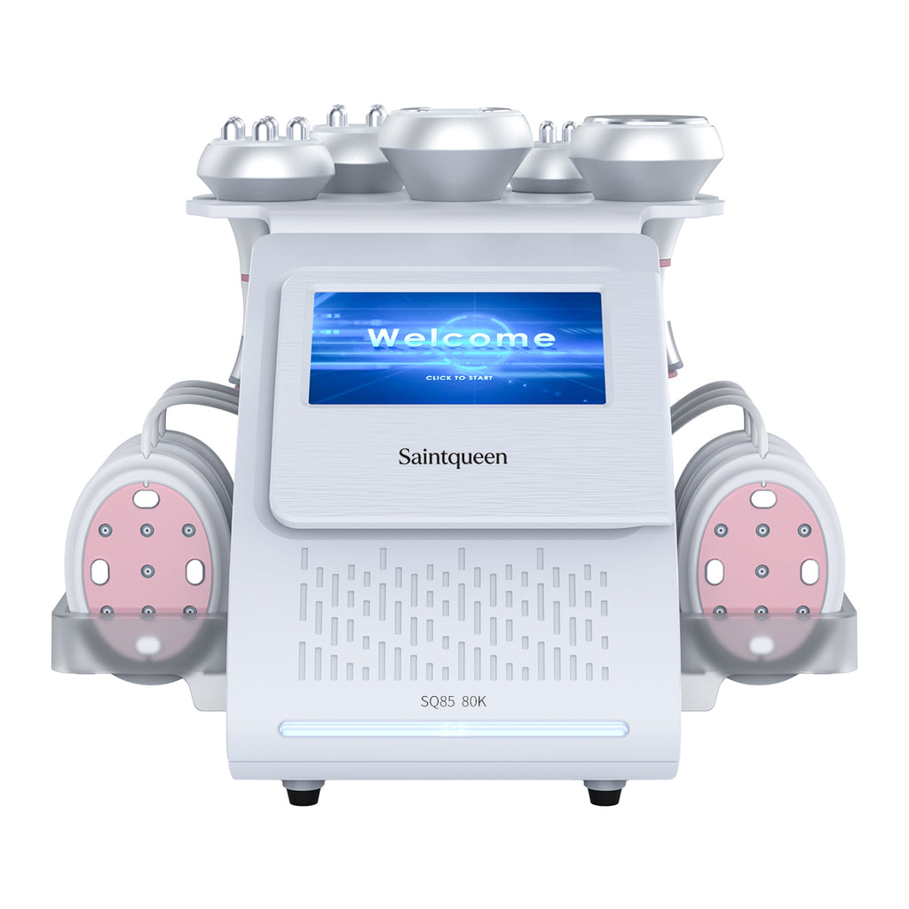 SQ85B Pro 6in1 80K 캐비테이션 복합 뷰티 기기 | RF · 흡입 마사지 · EMS · 레이저 패드