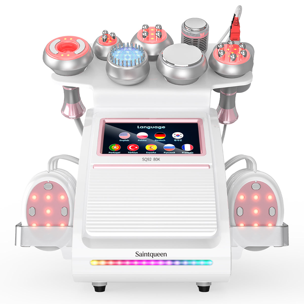 SQ92E Plus 9in1 80K 캐비테이션 복합 뷰티 기기 | RF · EMS · 쿨링