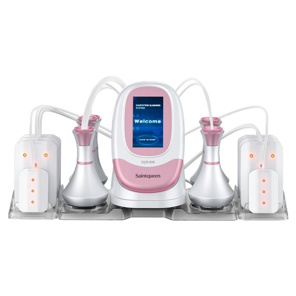 SQ95C Pro 6in1 80K 캐비테이션 복합 뷰티 기기 | RF · 흡입 마사지 · 레이저 패드