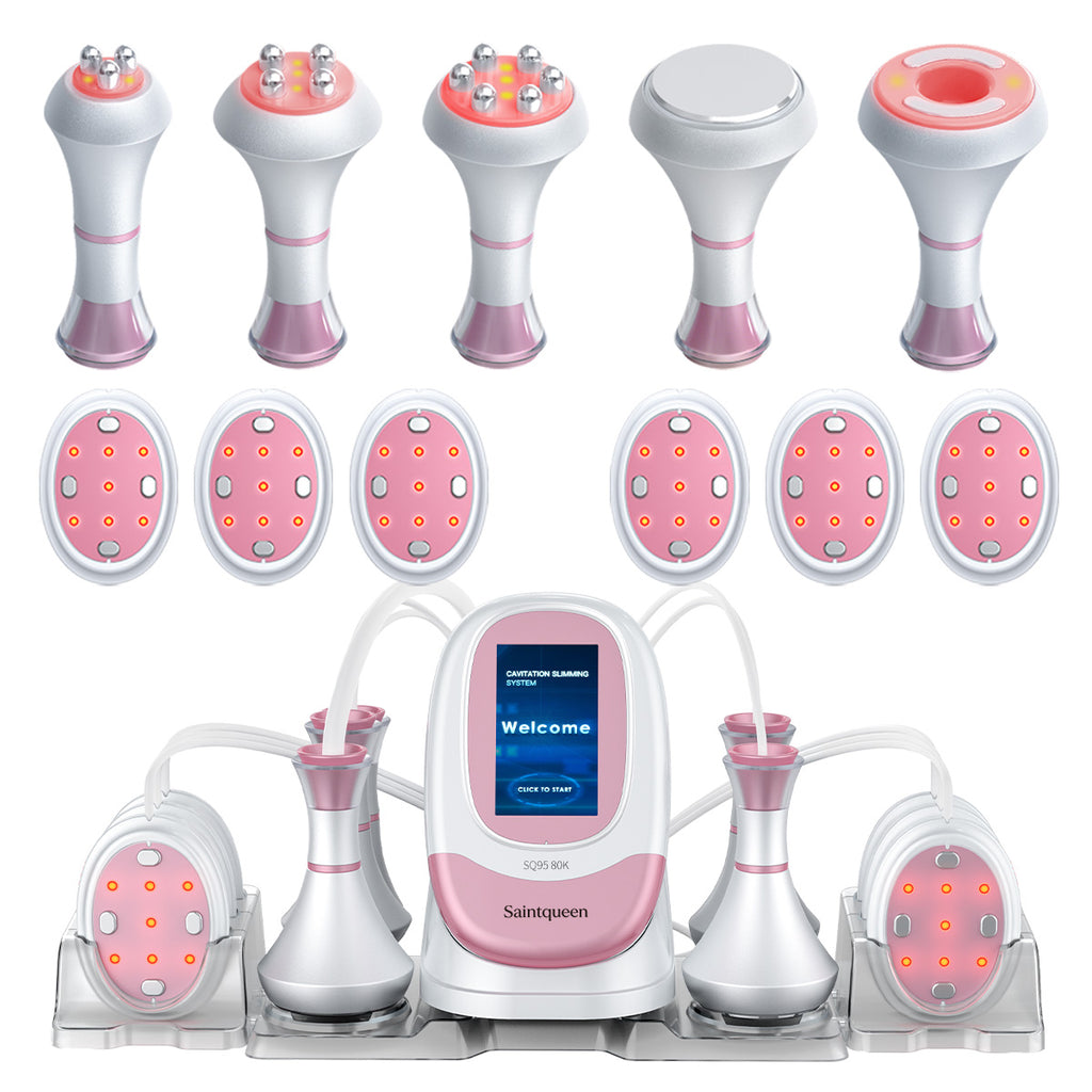 SQ95B Pro 6in1 80K 캐비테이션 복합 뷰티 기기 | RF · 흡입 마사지 · EMS