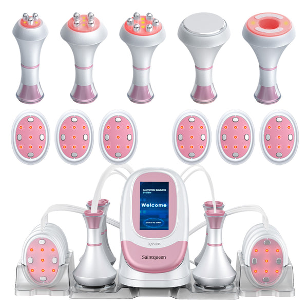 SQ95B Pro 6in1 80K 캐비테이션 복합 뷰티 기기 | RF · 흡입 마사지 · EMS