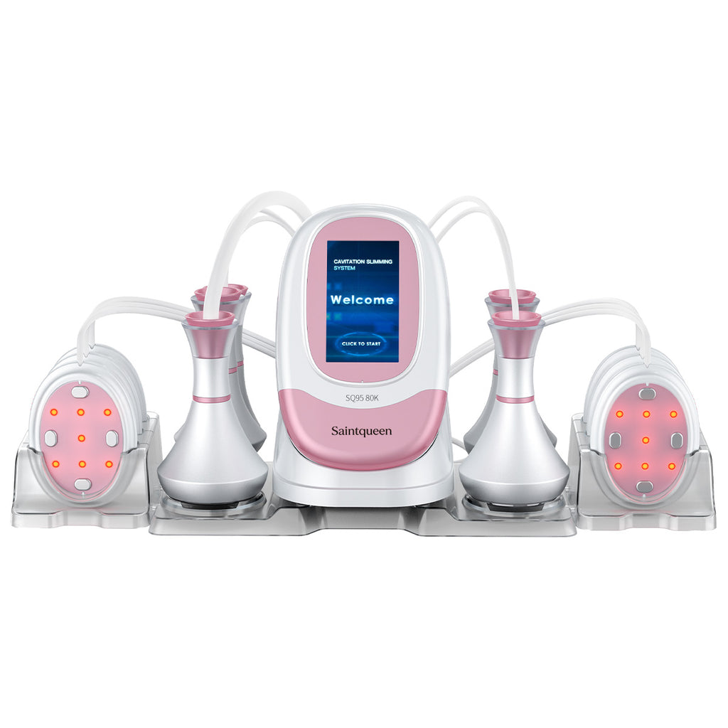SQ95B Pro 6in1 80K 캐비테이션 복합 뷰티 기기 | RF · 흡입 마사지 · EMS