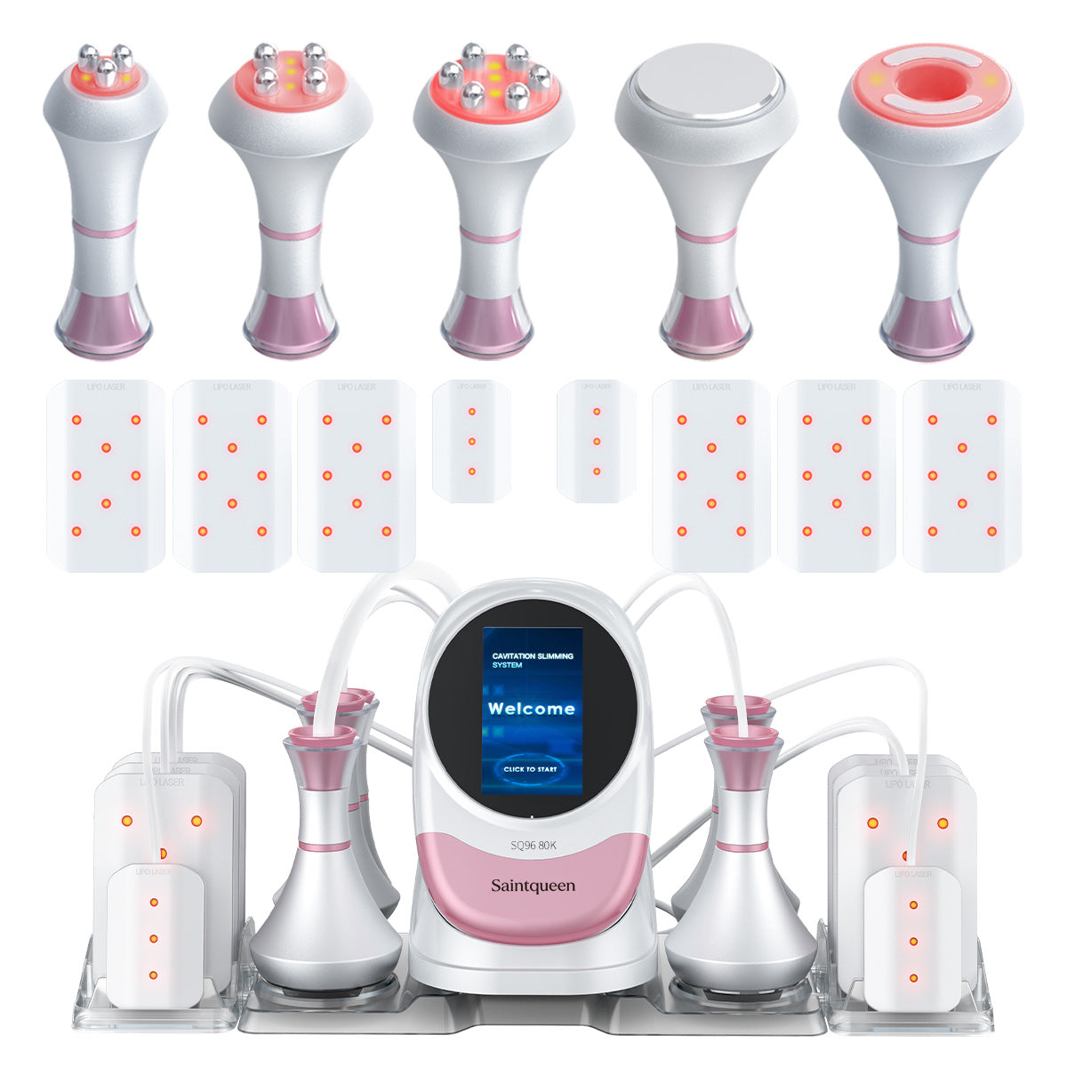 SQ96 Pro 6-in-1 80K 기기 | 레이저 플레이트 8개