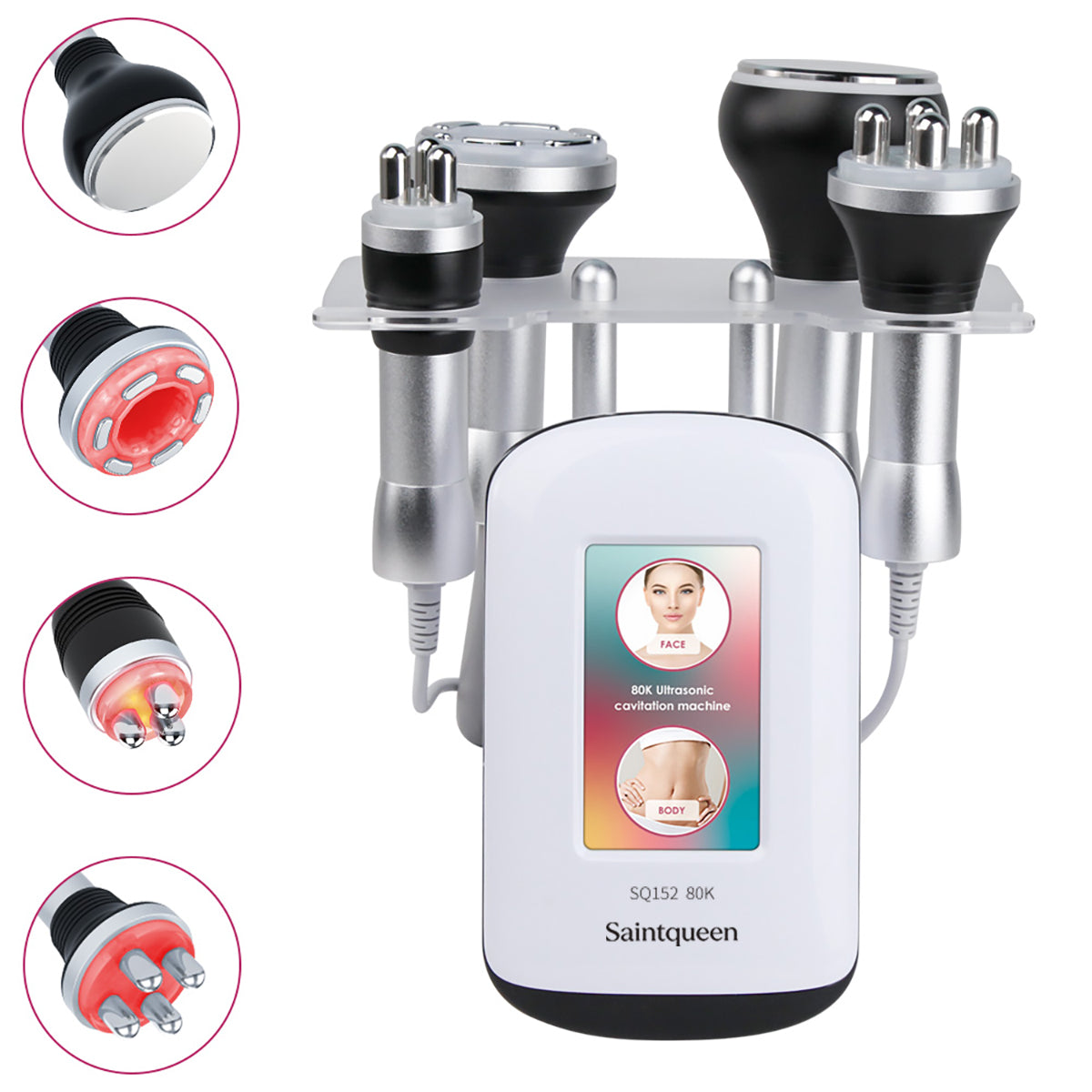 SQ152 Basic 4in1 80K 캐비테이션 복합 뷰티 기기 | RF · 흡입 마사지 메인 이미지