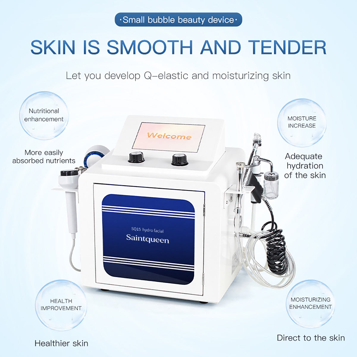 SQ15 Aqua Plus 7-in-1 | 터치스크린 페이셜 기기