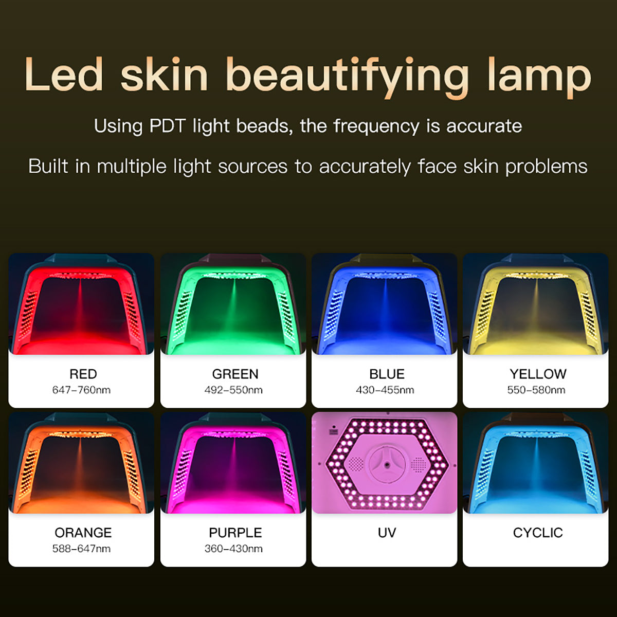 SQ78 LED 미용 아치 | 미스트·온열·EMS