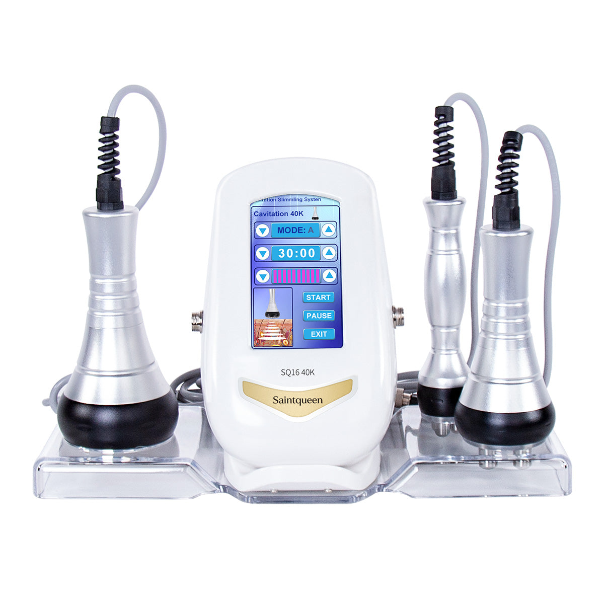 SQ16 3-in-1 40K cavitation and RF machine with three handpieces 메인 이미지